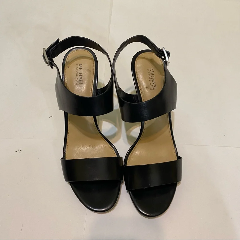 Michael Kors Black Strappy Heels